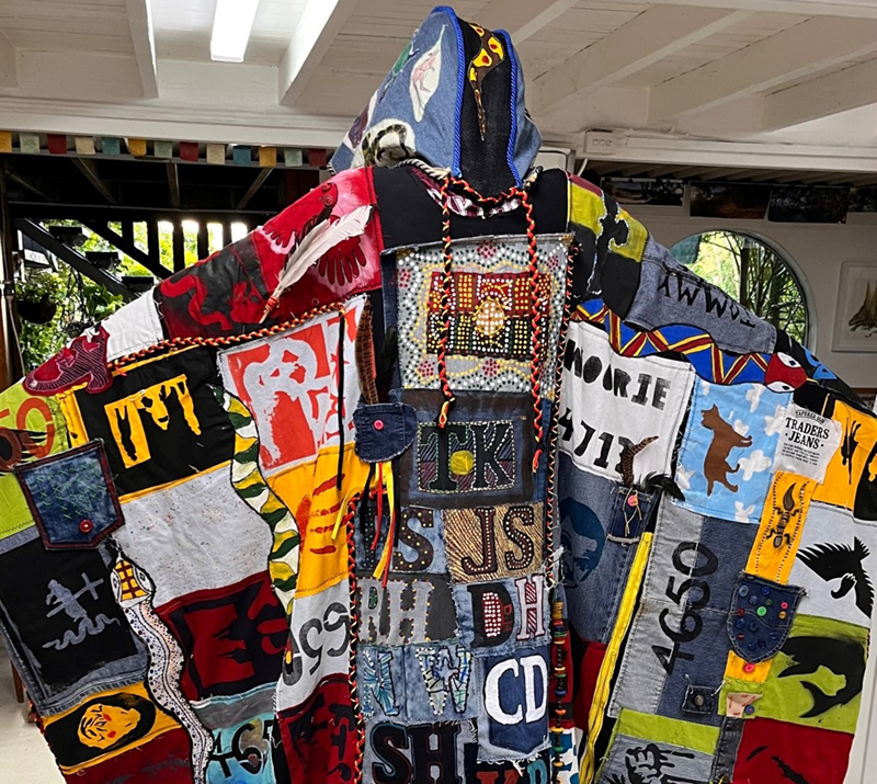 Special cloak creation featured in Waste to Art exhibition