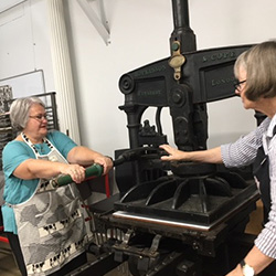 Printmaking - Introduction to using the Albion Press